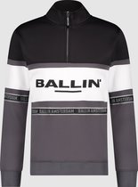 Ballin Amsterdam -  Heren Regular Fit   Sweater  - Grijs - Maat XS
