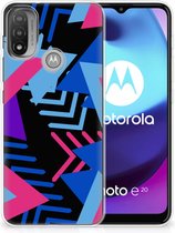 Smartphone hoesje Motorola Moto E20 | E40 TPU Case Funky Triangle