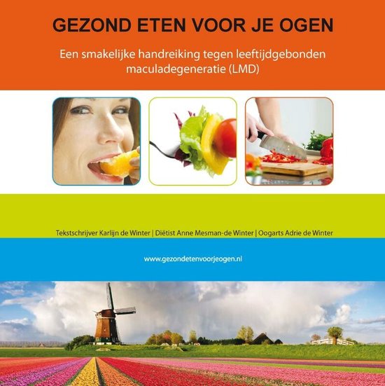 Cover van het boek 'Gezond eten voor je ogen' van Karlijn de Winter