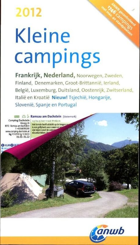 Cover van het boek 'ANWB Kleine campings 2012' van  ANWB