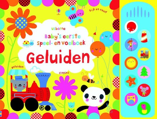 Cover van het boek 'Baby's eerste speel-en voelboek geluiden'