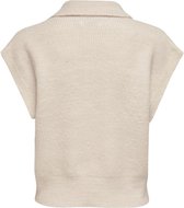 ONLY  Mayse S/L Polo Pullover Knt Pumice Stone BEIGE L