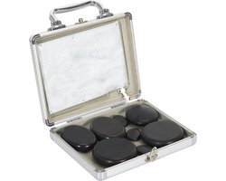 8 Hotstone Massage Stenen-set met Verwarming in Koffer Hot Stone