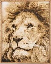 Wanddecoratie | hout | bruin | 81x4.5x (h)100 cm