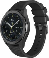 Samsung Gear Sport bandje Samsung Samsung galaxy watch active 1 - 2 / Galaxy Watch 42mm SM-R810 bandje silicone zwart small 20mm