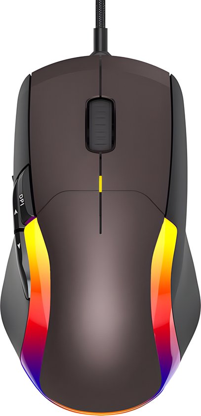 Phreeze Gaming Muis - Fire Switch - RGB Verlichting - 8000 DPI - Linkshandig + Rechtshandig - Programmeerbaar - Bedraad