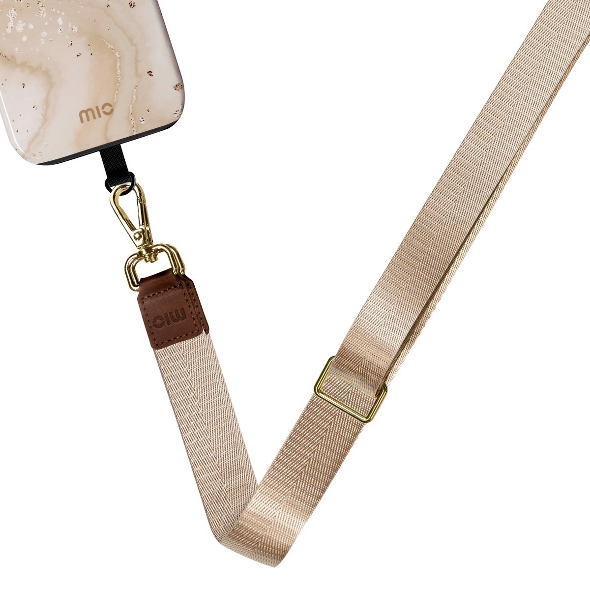 Mio by Mobilize Nylon Universeel Telefoonkoord Verstelbaar - Sand
