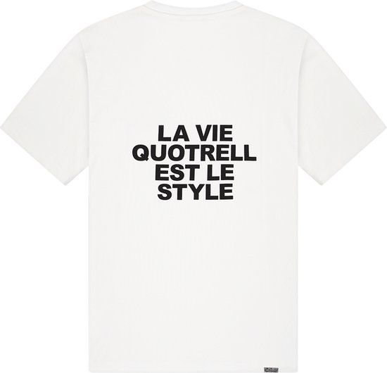 Quotrell - LA VIE T-SHIRT - WHITE/BLACK