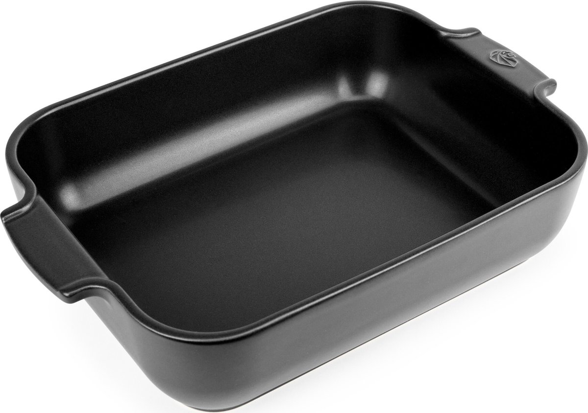 Peugeot Appolia Ovenschaal 32 cm - Satijnzwart - Rechthoek