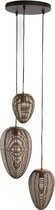Light & Living Suspension Yaelle - Bronze Antique - Ø36cm - 3L - Moderne - Suspensions Salle à manger, Chambre, Salon
