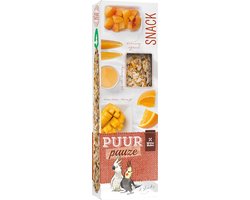 Witte Molen - Vogelsnack - Vogel - Puur Pauze Sticks Gr Parkiet Abrikoos & Mango 140gr - Tray - 2st