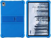 Siliconen Hoes Geschikt voor Nokia T21 | Flexibel | Dun | Zacht | Back Cover Blauw