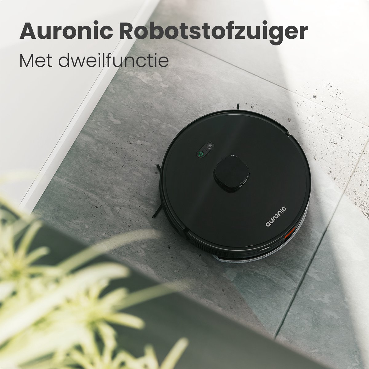 Afbeelding 2 van Auronic Robotstofzuiger - Met Dweilfunctie - WiFi en App - Laadstation - Huisdieren - Dweilrobot - Laser Navigatie - Automatisch Leegstation - Zwart