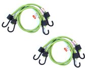 JUMBO Snelbinder/ fietsbinder, extra sterk en voorkomt krassen, Groen 4 stuks, 80 cm, 8 mm, 30 KG,