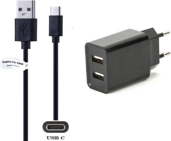 Foto: Accezz draadloze oplader geschikt voor magsafe snellader 15w usb c oplader kabel wireless fast charger geschikt voor iphone 12 13 14 15 16 zwart
