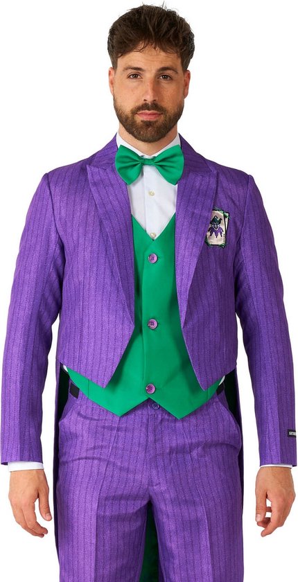Suitmeister Joker Kostuum - Heren Pak - Batman, DC Comics, Carnaval, Halloween Kostuum - Paars - Maat: S