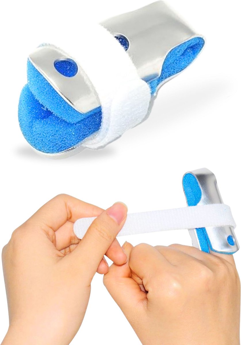 Goedkoopste KANGKA® Vingerbrace Maat M (5,5 cm) - Duimbrace - Verstelbaar Vingerspalk - Finger spalk - Ondersteuning voor de vingers - Triggervinger - Brace voor gebroken vingers
