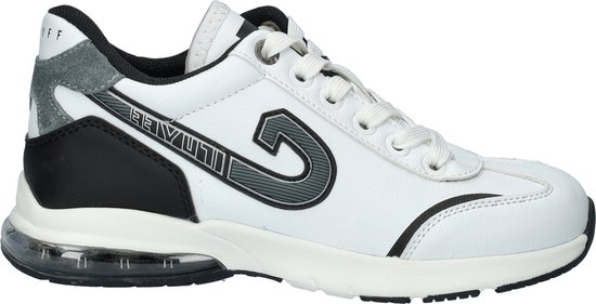 Cruyff Flash Runner jongens sneaker - Wit zwart - Maat 37