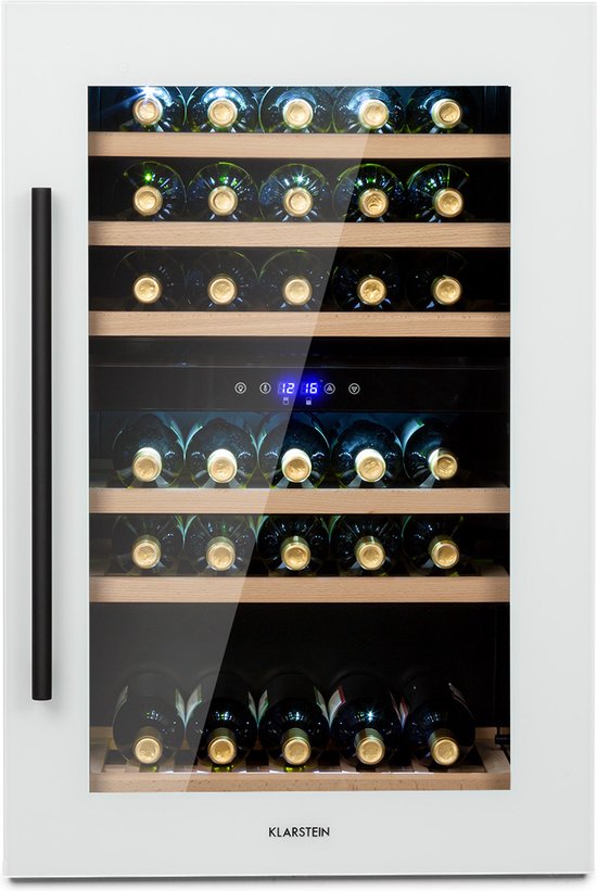 Klarstein Vinsider 41D Built-in Duo Quartz Edition - Wijnkoelkast Inbouw - Wit