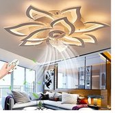 10 Lotus Ventilator Lamp - Plafondventilator - Smart Lamp - Met Dimmer - 3 Standen Ventilator - Keuken Lamp - Woonkamerlamp - Moderne lamp