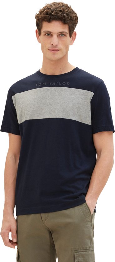 Tom Tailor Men-T-shirt--10668 Sky Capta-Maat L