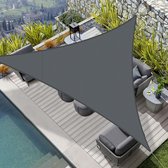Bol.com Zonnezeil driehoekig 4x4x4m waterdicht PES polyester zonwering windscherm waterafstotend uv-bescherming voor balkon tuin... aanbieding