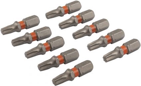 Dynaplus torx TX-25 longueur 25 mm set = 10 pcs orange