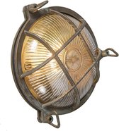QAZQA nautica - Landelijke Plafondlamp en wandlamp voor buiten - 1 lichts - D 100 mm - Bruin -  Woonkamer | Slaapkamer | Keuken