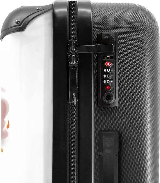 NoBoringSuitcases.com® - Grande valise enfant Véhicule de pompiers - Garçons - Enfant - Rouge - Bagage - Valise de voyage - Valise chariot - Valises 67cm