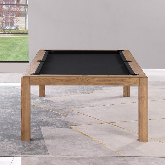 Top Table Lexor Pooltafel Dinner Design Vintage Oak 8FT