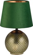 LED Tafellamp - Tafelverlichting - Torna Onno - E14 Fitting - Rond - Groen - Glas