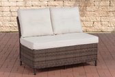 In And OutdoorMatch Tuinbank Torrey - Loungebank - tuinloungebank - tuinbank - Middenelement - 120 cm - Gebroken wit