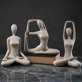 Set van 3 decoratieve beeldjes Yoga