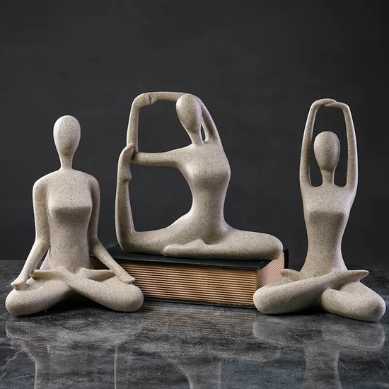 Set de 3 figurines décoratives Yoga