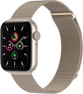 iMoshion Bandje Geschikt voor Apple Watch Bandje Series 1 / 2 / 3 / 4 / 5 / 6 / 7 / 8 / 9 / SE / Ultra (2) - 42 / 44 / 45 / 49 mm Maat M - iMoshion Milanees magnetische band - Sterrenlicht