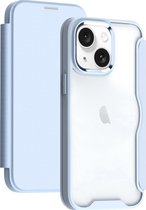 Mobigear Telefoonhoesje geschikt voor Apple iPhone 15 Plus Hoesje Hardcase | Mobigear Smart Fit Bookcase - Blauw