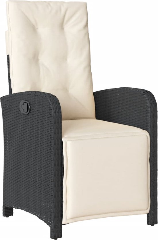 vidaXL-Ensemble de jardin 9 pièces-poly-rotin-noir
