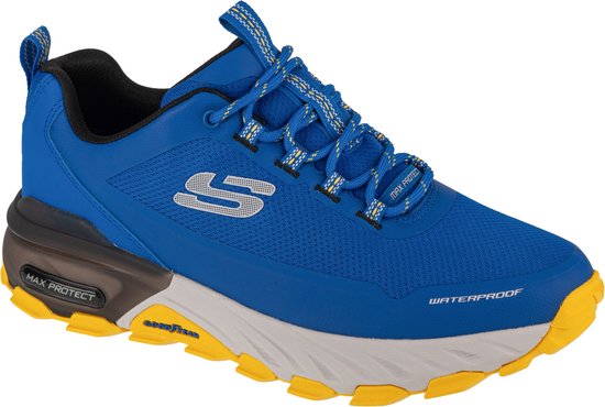 Skechers Max Protect-Fast Track 237304-BLYL, Mannen, Blauw, Sneakers, maat: 42,5