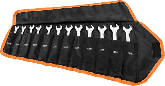 Stanley 4-91-444 Combination wrench with ratchet rotatable, silver, set of 6