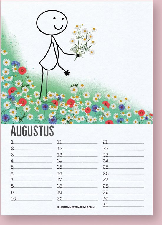 Vrolijke Verjaardagskalender van “Plannen met een glimlach”