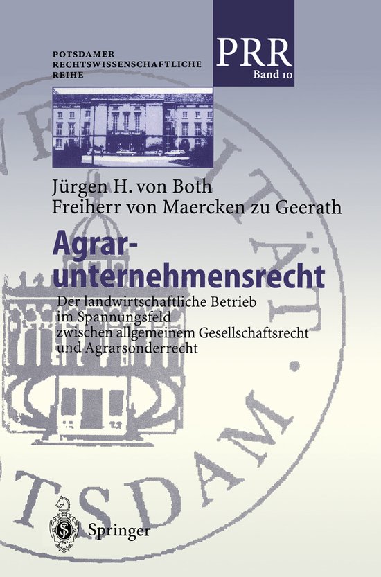 Agrar-unternehmensrecht - cover