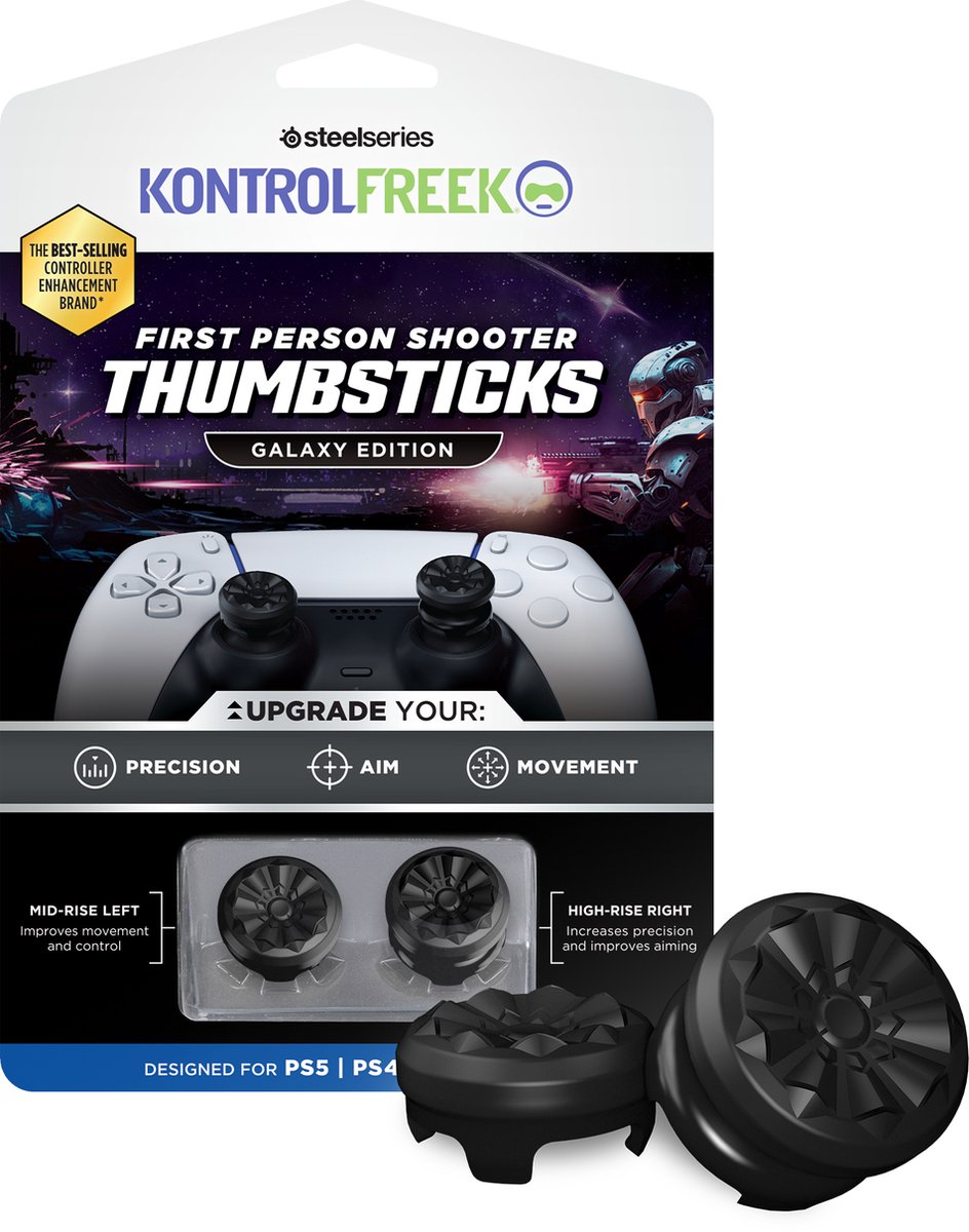 KontrolFreek FPS Galaxy Thumbsticks - Zwart - PS5/PS4