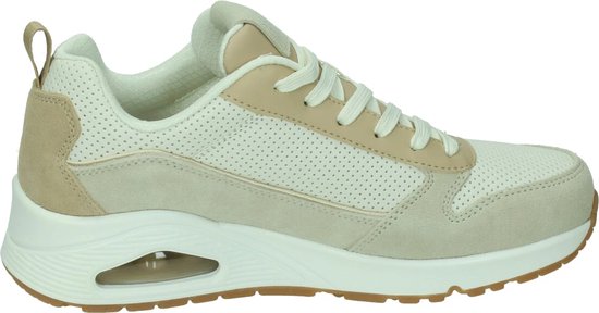 Skechers Uno - Two Much Fun Dames Sneakers - Taupe/Zand - Maat 42 - Skechers