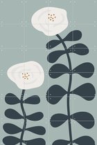 IXXI Blooming Flowers - Wanddecoratie - Bloemen en Planten - 80 x 120 cm