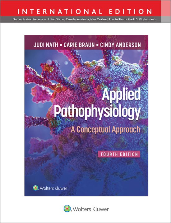 Boekomslag met de titel Applied Pathophysiology. A Conceptual Approach, vierde editie.