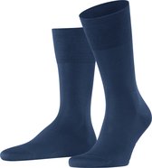 FALKE Tiago business & casual organisch katoen sokken heren blauw - Matt 47-48