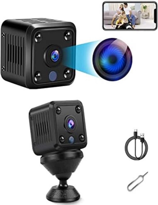Mini Telecamera 4G Con SIM - Batteria 5200mAh, 1080P, Visione Notturna, Senza WiFi - Foto 10