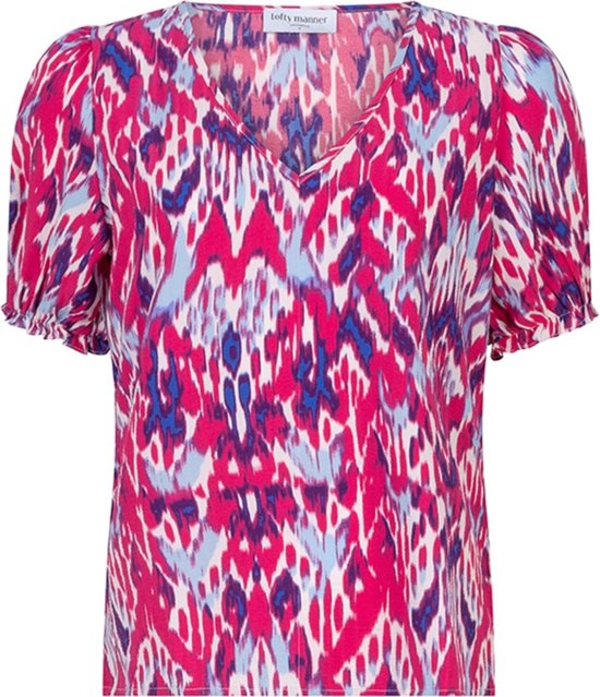 Lofty Manner T-shirt T Shirt Ophelia Pc05 775 Multi Faded Sea Dames Maat - S