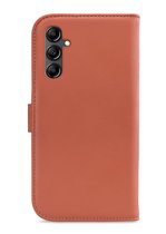 My Style Telefoonhoesje geschikt voor Samsung Galaxy A14 Hoesje | My Style Flex Wallet Bookcase Portemonnee | Pasjeshouder voor 3 Pasjes | Telefoonhoesje voor Pinpas / OV Kaart / Rijbewijs - Rust Red | Rood