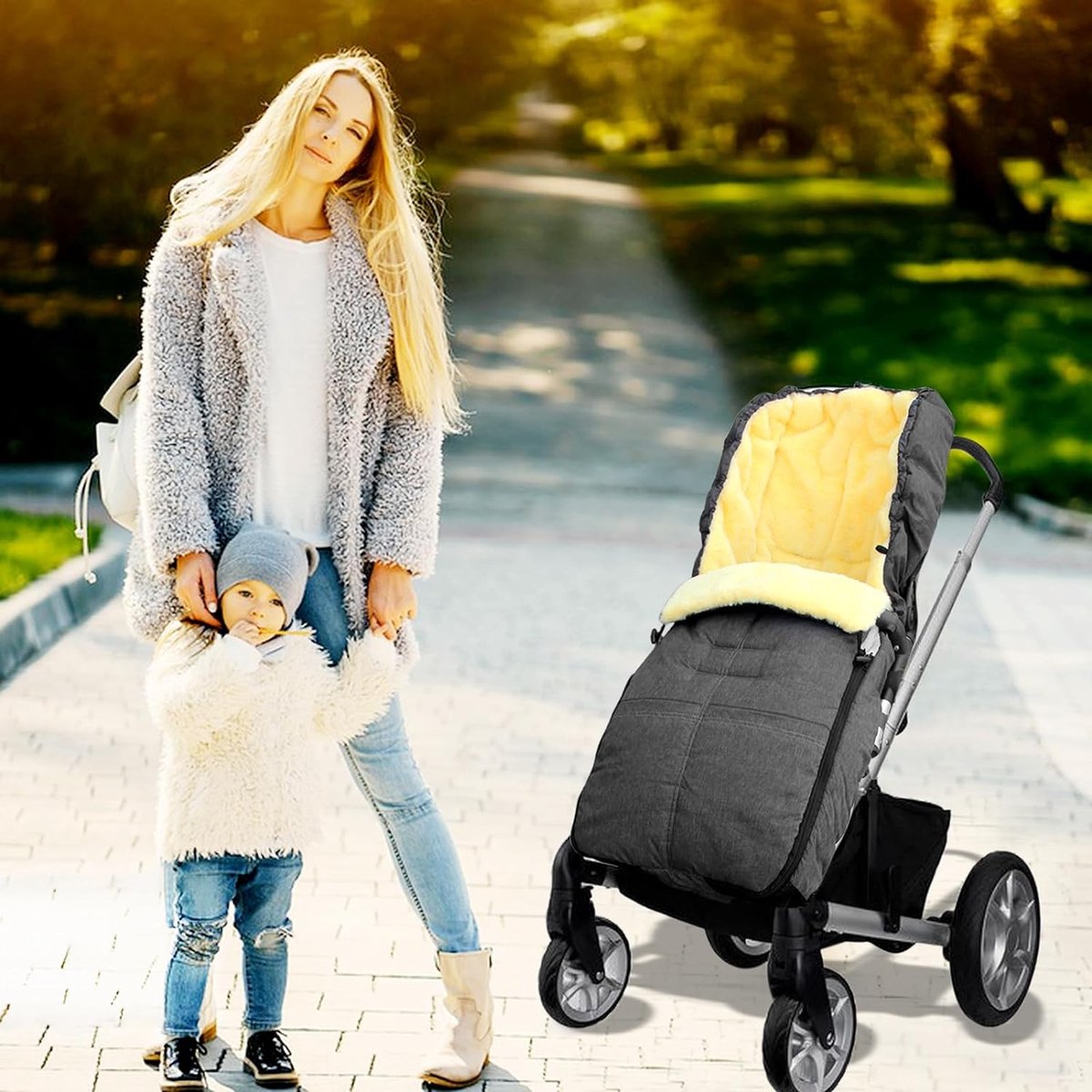 Caméra Bébé Voiture 7 Pouces - Écran Tactile LCD - Vision Nocturne Infrarouge - Enregistrement Vidéo 2K - Montage Sur Appui-tête - Alimentation Allume-cigare/USB
